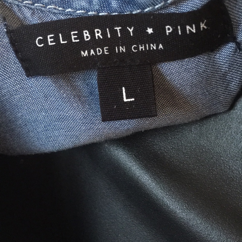 NEW CELEBRITY PINK JEAN DRESS - Picture 6 of 9